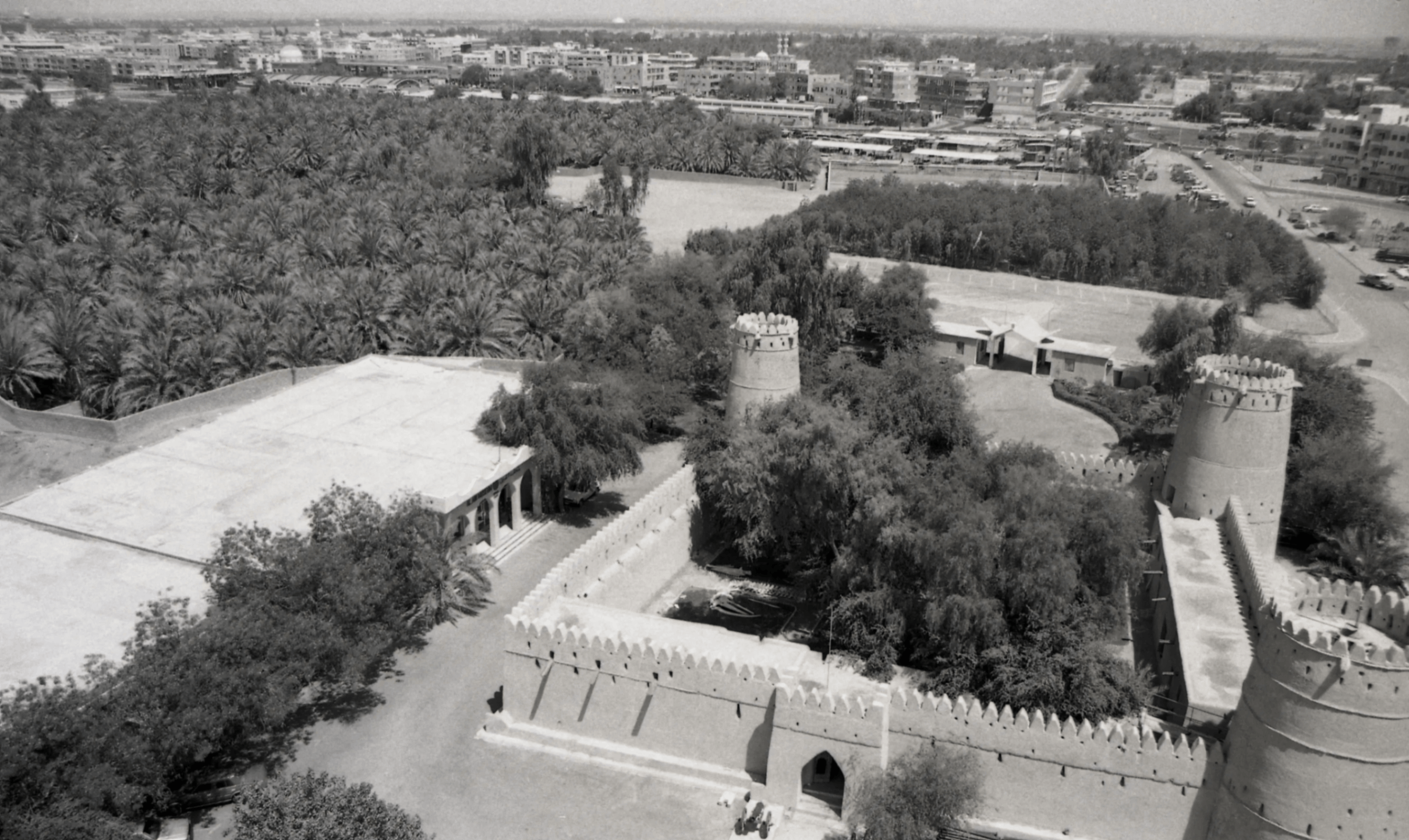 Historic aerial view of Harat Al Hosn
